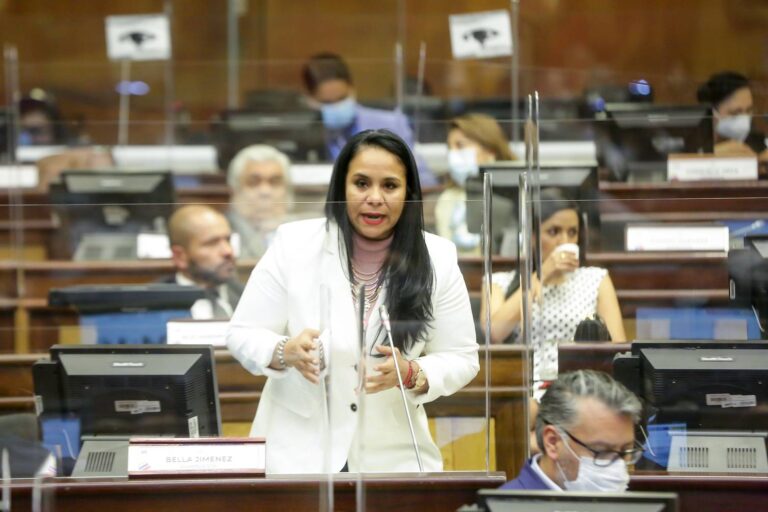 Bella Jiménez antes de abandonar la Asamblea Nacional denuncia a sus colegas legisladores de acciones antiéticas