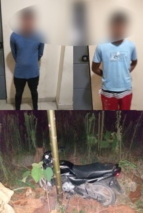 Dos hombres son detenidos por el presunto robo de una motocicleta en Mocache
