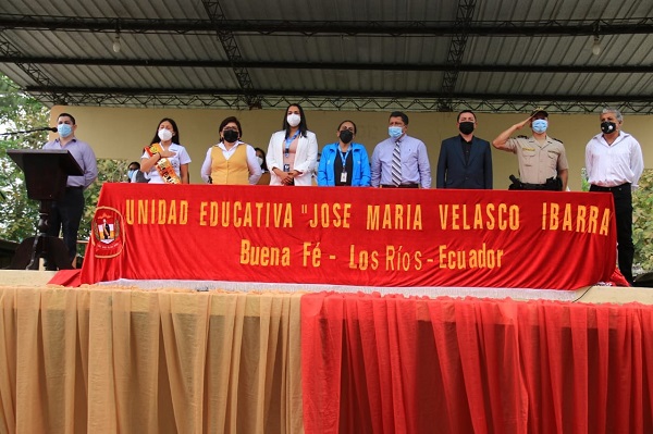 Buena Fe: Unidad Educativa José María Velasco Ibarra regresó a clases presenciales