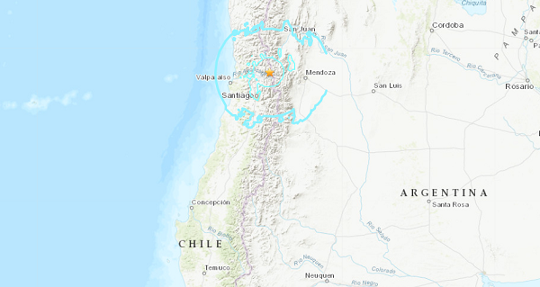 El este de Chile tembló tras registrar un fuerte sismo