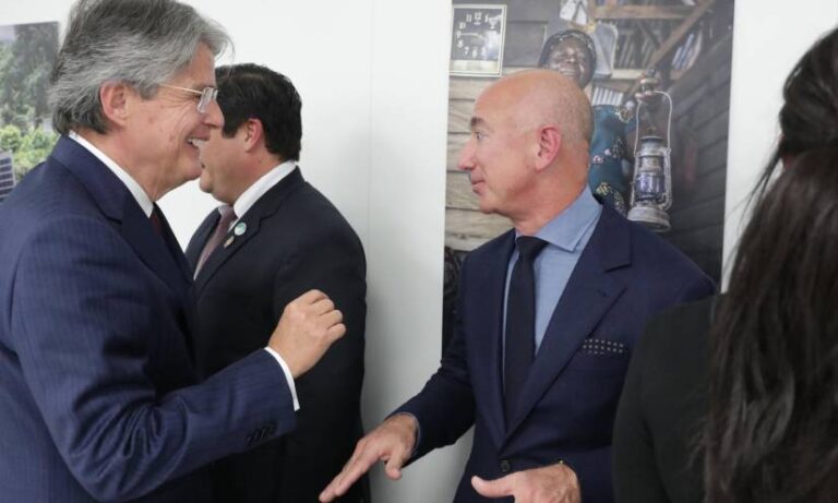 Guillermo Lasso se reunió con Jeff Bezos, de Amazon