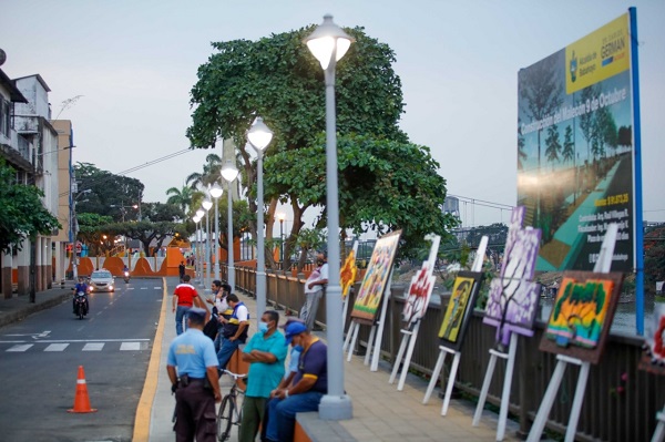 En Babahoyo, inauguran un tramo del Malecón 9 de Octubre
