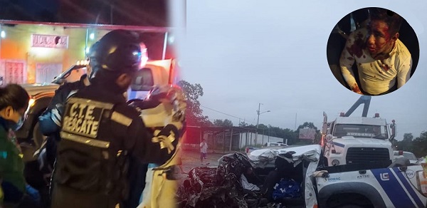 Buena Fe: Conductor quedó gravemente herido tras chocar contra un trailer