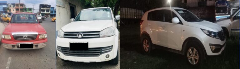 Tres vehículos fueron recuperados este fin de semana en Quevedo