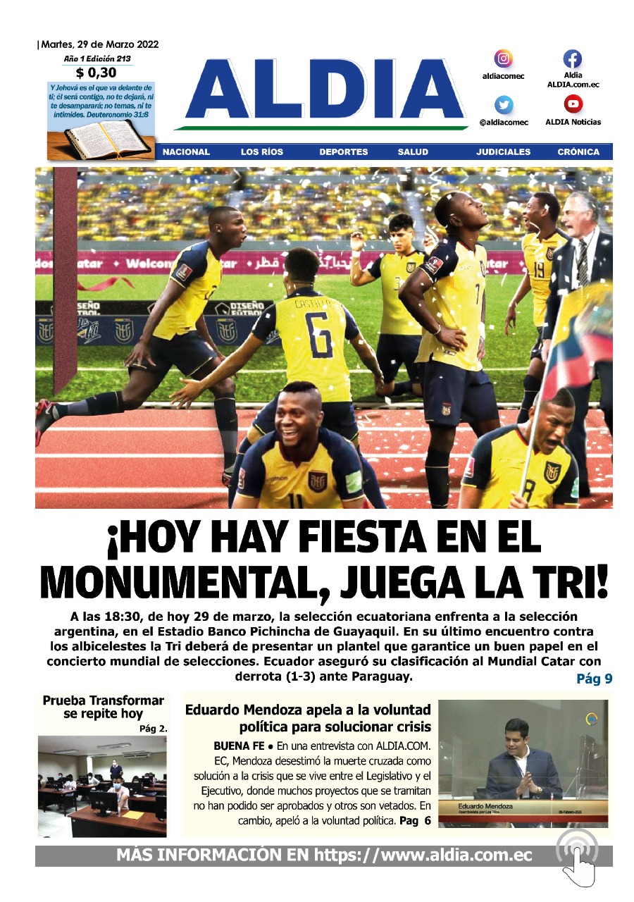 Edición 29 de marzo, ¡Hoy hay fiesta en el Monumental, juega La Tri