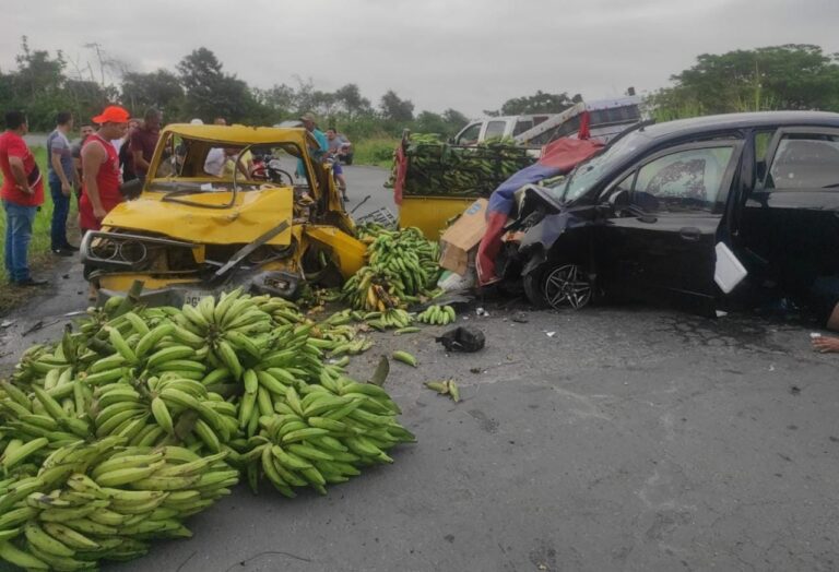 Accidente de tránsito en la provincia de Los Ríos, deja cinco personas heridas
