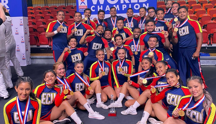 Ecuador se lleva el oro mundial en cheerleader a casa