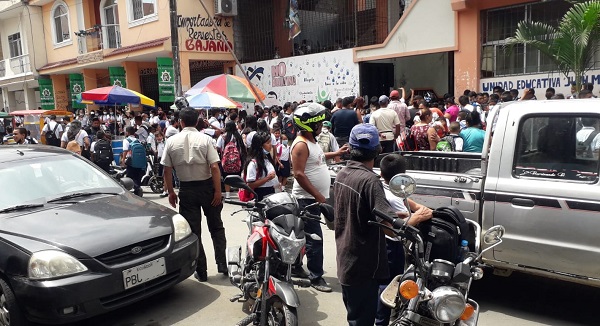 GAD de Baba y Policía coordinan acciones a favor de los estudiantes