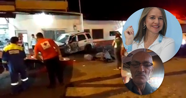 Concejala de Quevedo Lorena Rojas sufrió un aparatoso accidente con un trailer en Santo Domingo