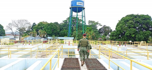 Paro Nacional: Militares custodian planta de tratamiento de agua potable de Quevedo