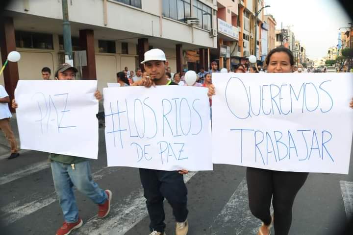 Marcha por la paz se vivió en Babahoyo 