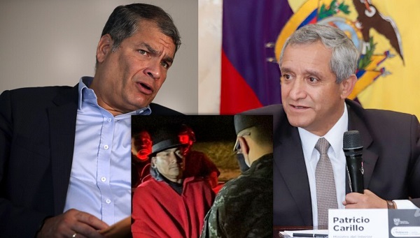 Detención de Leonidas Iza causó reacciones en Rafael Correa en Bélgica