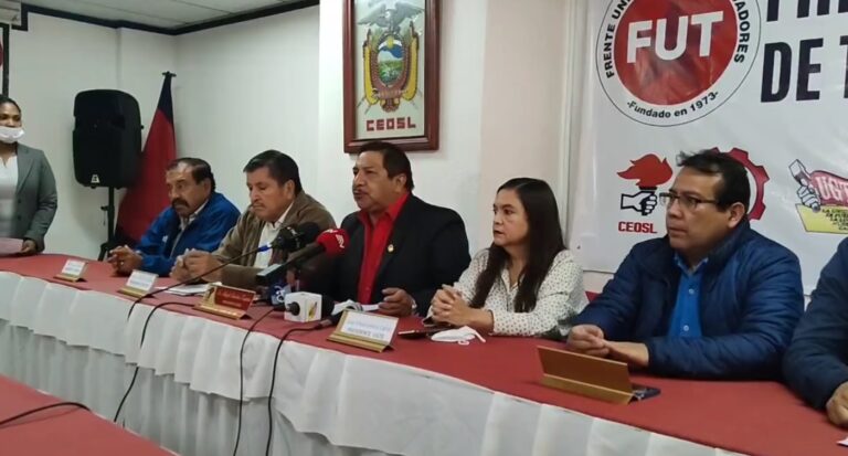 Trabajadores convocan movilización nacional