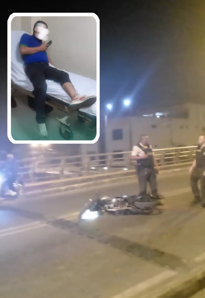 Un ciudadano tuvo que lanzarse de su moto para evitar que se lleven su vehículo en Babahoyo