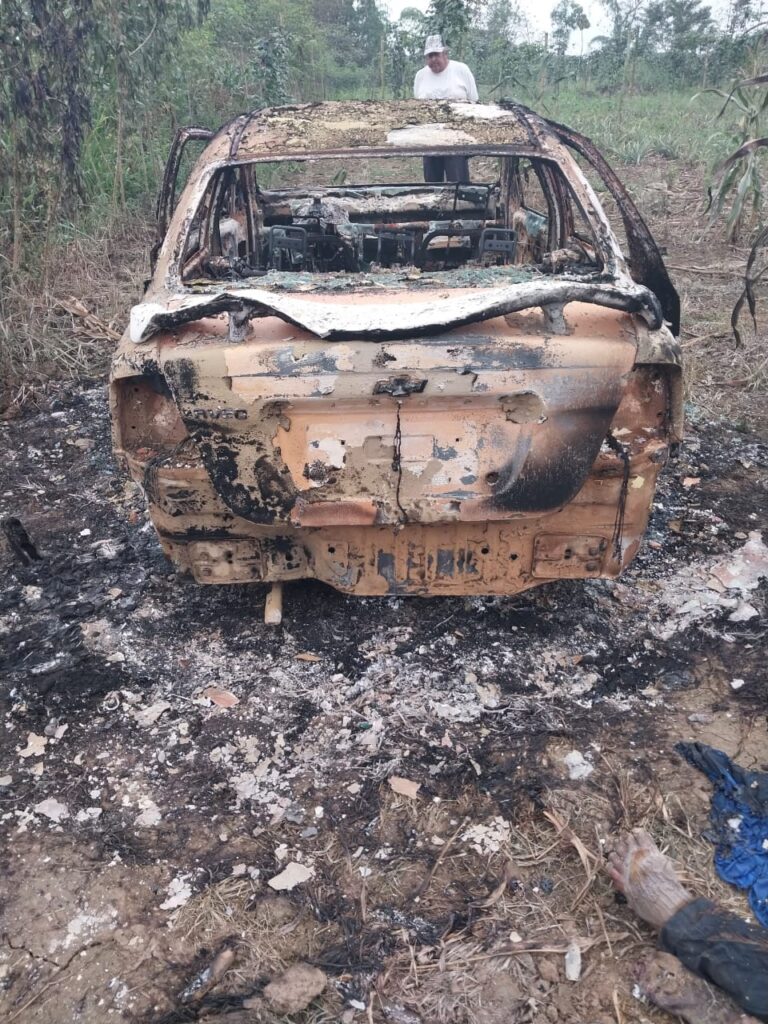 Asesinaron y quemaron a taxista en Mata Cacao de Babahoyo