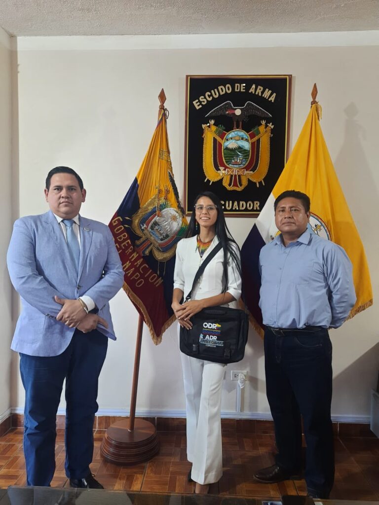 ODR Ecuador mantuvo reunión con el Gobernador de la provincia del Napo