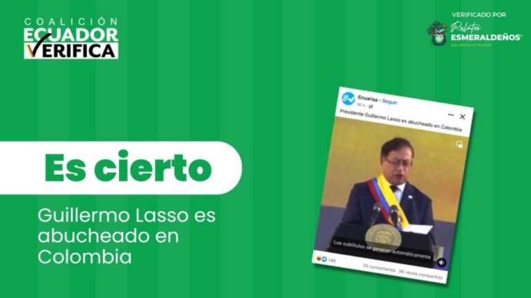 Ecuador Chequea: El Presidente de Ecuador fue abucheado en la posesión de Gustavo Petro