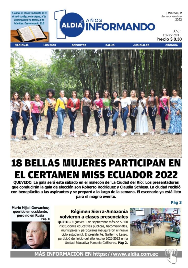 Edición 2 de septiembre de 2022 – Miss Ecuador 2032