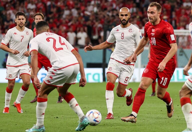 Dinamarca empató 0-0 con Túnez en su debut en el Mundial Qatar 2022