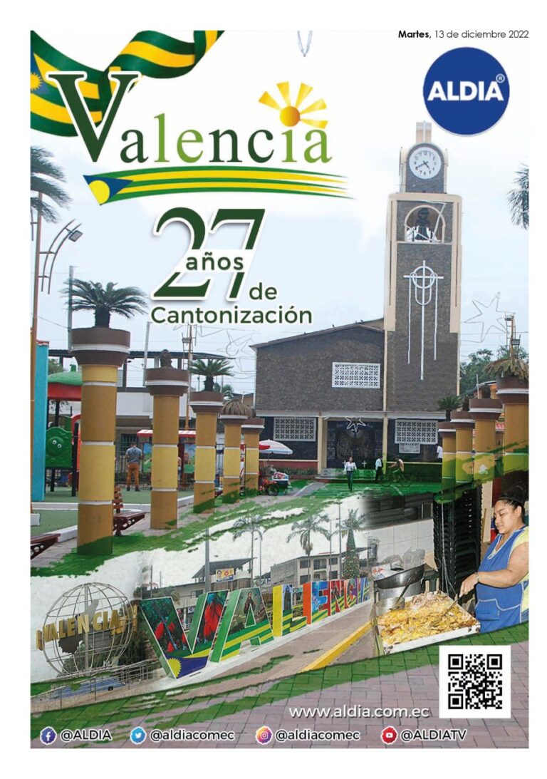 Edición del 13 de diciembre del 2022: Valencia celebra 27 años de cantonización…