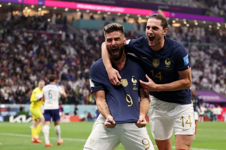 Francia mando a su casa a los ingleses tras derrotar a Inglaterra en los cuartos de final de Qatar 2022