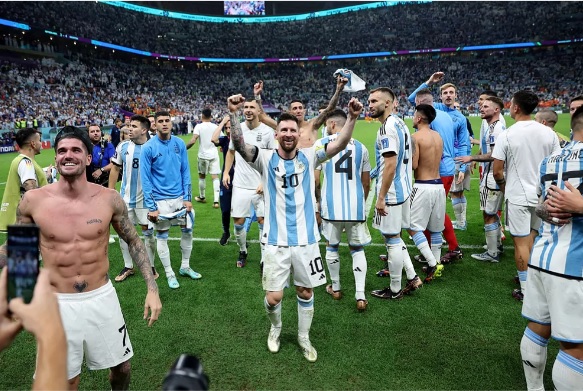 Argentina se ha impuesto ante Francia en el primer tiempo