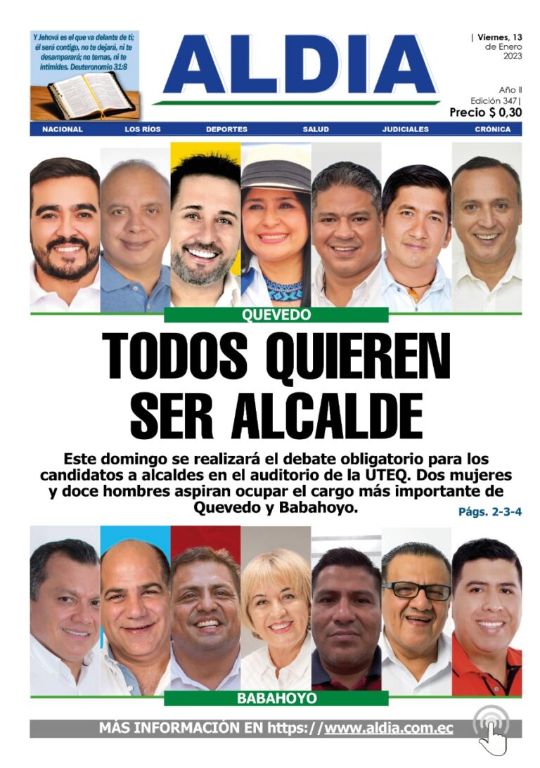 Edición del 13 de enero del 2023: Todos quieren ser alcalde, 14 candidatos a 2 alcaldías