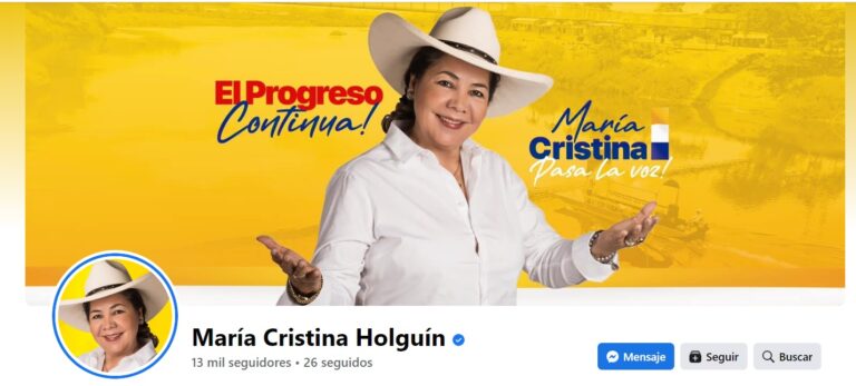 María Cristina Holguín de Andrade, una figura pública y auténtica para Facebook
