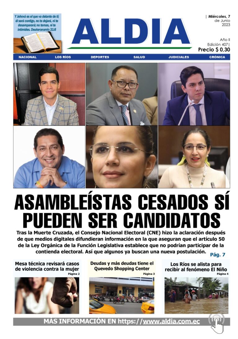 Edición del 7 de junio del 2023: Asambleístas cesados sí pueden ser candidatos