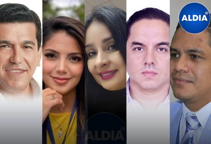 Rostros de posibles candidatos a asambleístas por Los Ríos.