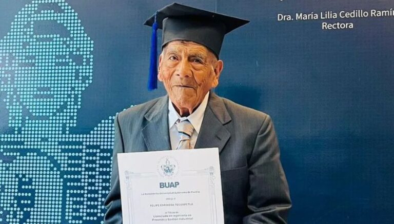 A sus 86 años se gradúa como ingeniero en la universidad