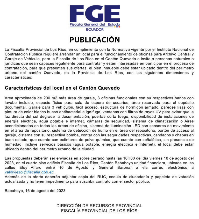 Publicación|Fiscalia General del Estad