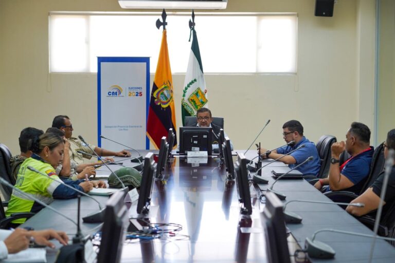 A 19 días de la Segunda Vuelta, Los Ríos afina detalles de seguridad electoral para las elecciones 2025